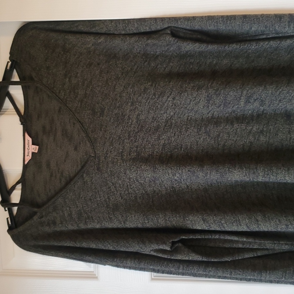 Juicy Couture cut out neck/shoulder long sleeve